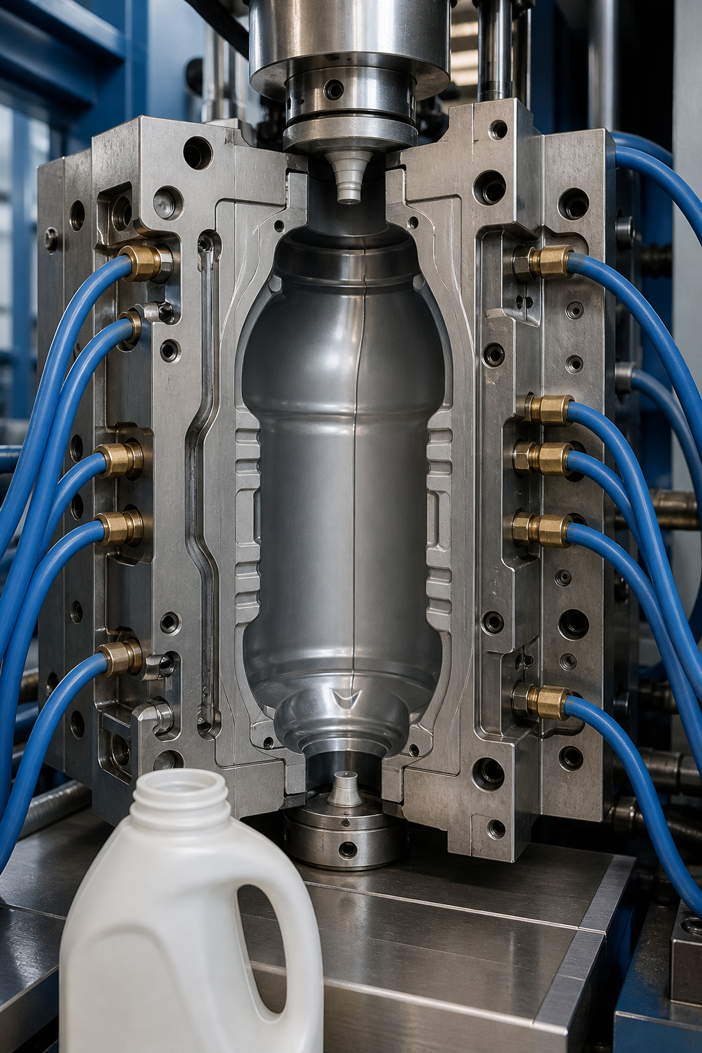 সর্বশেষ কোম্পানি ব্লগ সম্পর্কে Blow Mold Cooling: How Cooling Design Affects Cycle Stability and Container Quality