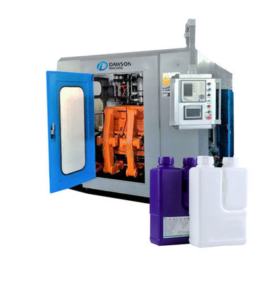কেনা ডাবল হেড এক্সট্রুশন ব্লো মোল্ডিং মেশিন 100 কেজি / এইচ প্লাস্টিকের বোতল online manufacture