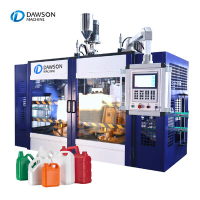 কেনা 85mm স্ক্রু ব্যাসার্ধ 110kN ক্ল্যাম্পিং ফোর্স প্লাস্টিকের এইচডিপিই লন্ড্রি ডিটারজেন্ট বোতল তৈরি এক্সট্রুশন ব্লো মোল্ডিং মেশিন online manufacture