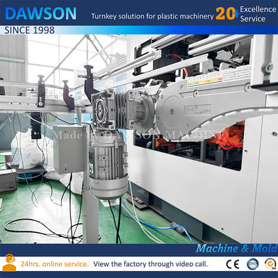 উচ্চ গতি সম্পন্ন এইচডিডিই লন্ড্রি ডিটারজেন্ট ডাবল স্টেশন বোতল এক্সট্রুশন ব্লো মেশিন