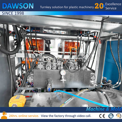 উচ্চ গতি সম্পন্ন এইচডিডিই লন্ড্রি ডিটারজেন্ট ডাবল স্টেশন বোতল এক্সট্রুশন ব্লো মেশিন
