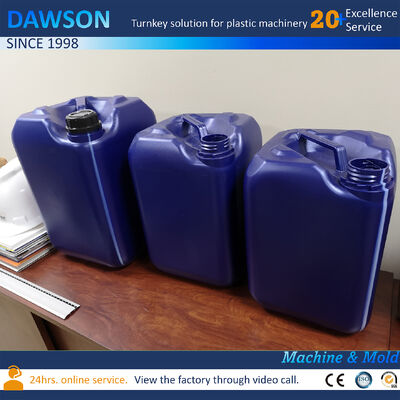 Output 130 Kg Per Hour 20 Liter Jerry Can Extrusion HDPE Moulding Plastic Drum Blow Molding Machine 4.4 By 3.4 By 3.6 Meters