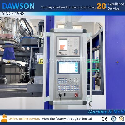 ৪ স্ক্রু হিটিং জোন প্লাস্টিক ব্লো মোল্ডিং মেশিন HDPE জেরিক্যান বোতল উৎপাদন লাইন ক্ল্যাম্পিং ফোর্স ২৭০ KN প্রযুক্তি