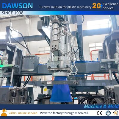 ৪ স্ক্রু হিটিং জোন প্লাস্টিক ব্লো মোল্ডিং মেশিন HDPE জেরিক্যান বোতল উৎপাদন লাইন ক্ল্যাম্পিং ফোর্স ২৭০ KN প্রযুক্তি