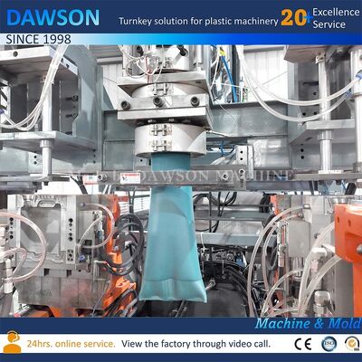 এইচডিপিই 5L জেরিকান হাই স্পিড প্লাস্টিক উত্পাদন জন্য 130 কেজি প্রতি ঘন্টা আউটপুট এক্সট্রুশন ব্লো মোল্ডিং মেশিন