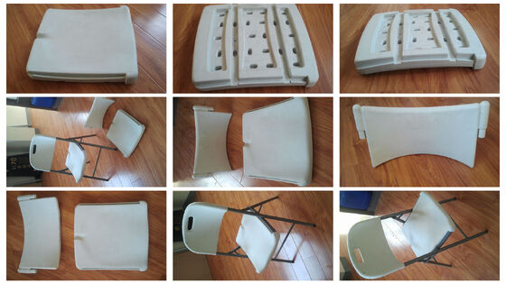 দীর্ঘ সেবা জীবন সম্পূর্ণ স্বয়ংক্রিয় প্লাস্টিকের চেয়ার তৈরির মেশিন প্লাস্টিকের বাস চেয়ার এক্সট্রুশন ব্লো মোল্ডিং মেশিন আউটপুট 350 কেজি এইচ