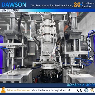 বেরিলিয়াম কপার ছাঁচ উপাদান সহ অ্যালুমিনিয়াম ৫ লিটার ৮ লিটার ১০ লিটার প্লাস্টিকের বোতল ফুঁ দেওয়ার মেশিন HDPE মেশিন চক্রের সময় ২১.৬ সেকেন্ড