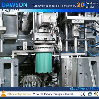 বেরিলিয়াম কপার ছাঁচ উপাদান সহ অ্যালুমিনিয়াম ৫ লিটার ৮ লিটার ১০ লিটার প্লাস্টিকের বোতল ফুঁ দেওয়ার মেশিন HDPE মেশিন চক্রের সময় ২১.৬ সেকেন্ড