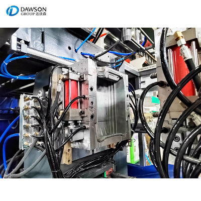 হাইড্রোলিক সার্ভো মোটর এক্সট্রুশন ব্লো মোল্ডিং মেশিন যা ২০ লিটার এইচডিপিই প্লাস্টিকের জেরিক্যান তেলের বোতল একক স্টেশন তৈরি করে