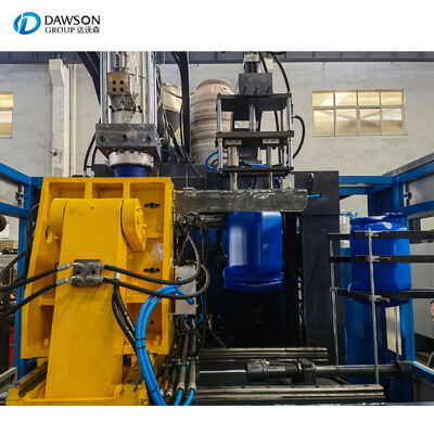 130 kg per hour output extrusion blow molding machine for 10L 20L 25L 30L jerrycan stack bottle lubricant oil palm oil bottle