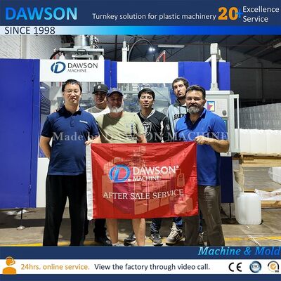 130 kg per hour output extrusion blow molding machine for 10L 20L 25L 30L jerrycan stack bottle lubricant oil palm oil bottle