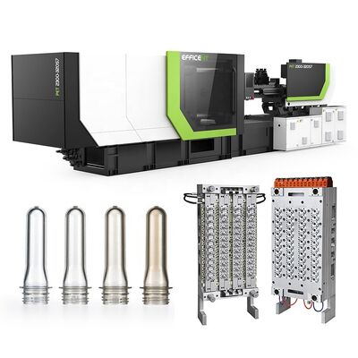 48 গহ্বর পিইটি প্রিফর্ম ইনজেকশন ছাঁচনির্মাণ মেশিন সার্ভো মোটর এবং উচ্চ উত্পাদনশীলতা সঙ্গে 0 থেকে 200 rpm স্ক্রু গতি