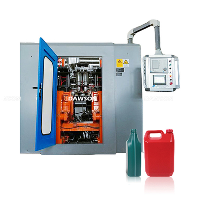 2L 4L HDPE প্লাস্টিক লুব্রিকেন্ট তেলের বোতল উত্পাদন লাইন ডাবল স্টেশন 75mm স্ক্রু এক্সট্রুশন ব্লো মোল্ডিং মেশিন